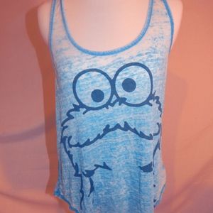 Cookie Monster Blue Tank Top